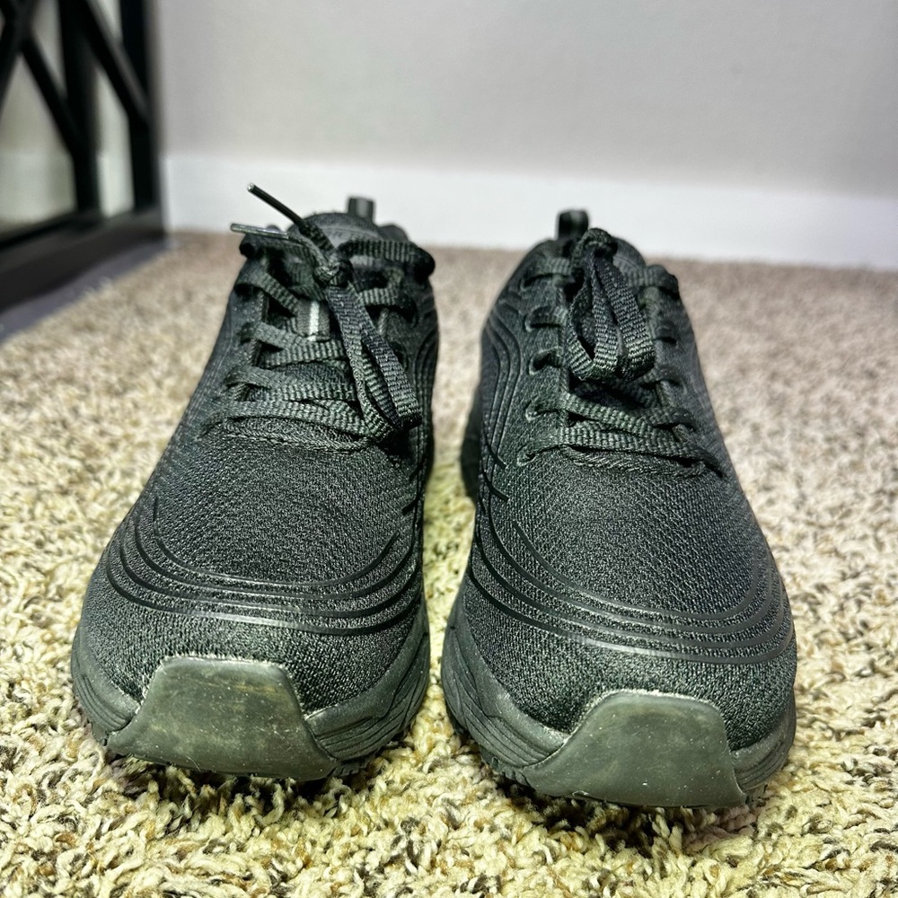 Skechers Women Size 7 Work Shoes Black Slip Resistant Memory Foam Max Cushion - Picture 4 of 9